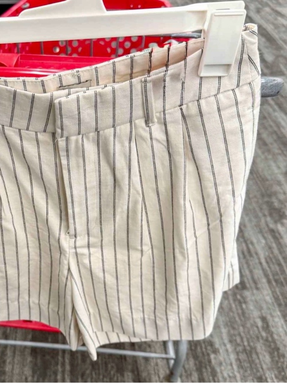 a new day Cream and Black High-Waist Striped Shorts - Picture 4 of 5